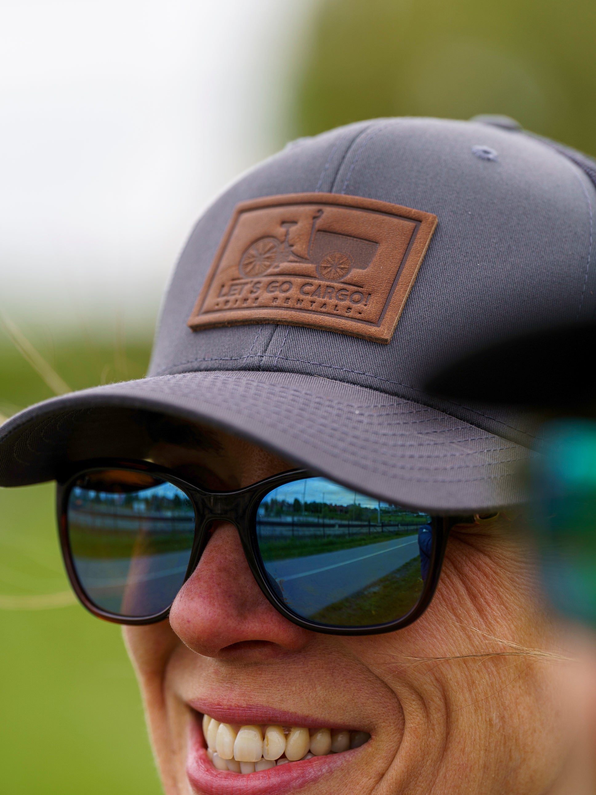Leather Patch Trucker Cap